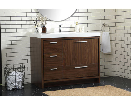 Elegant Bathroom Vanity - Walnut, L 42" (VF46042MWT)