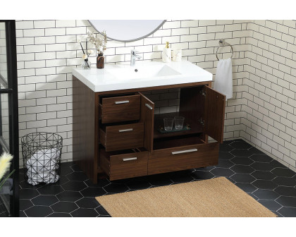 Elegant Bathroom Vanity - Walnut, L 42" (VF46042MWT)