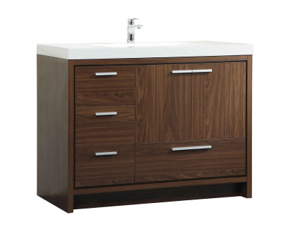 Elegant Bathroom Vanity - Walnut, L 42" (VF46042MWT)