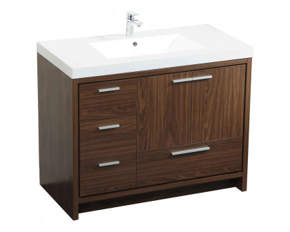 Elegant Bathroom Vanity - Walnut, L 42" (VF46042MWT)