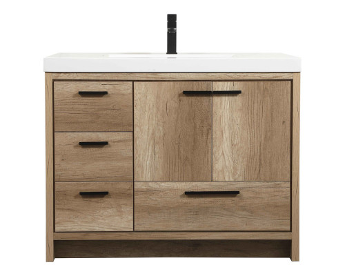 Elegant Bathroom Vanity - Natural Oak, L 42" (VF46042NT)