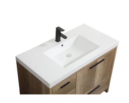 Elegant Bathroom Vanity - Natural Oak, L 42" (VF46042NT)