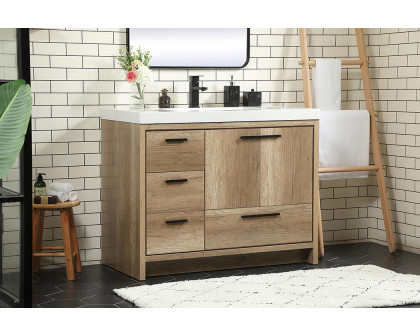 Elegant Bathroom Vanity - Natural Oak, L 42" (VF46042NT)