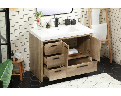 Elegant Bathroom Vanity - Natural Oak, L 42" (VF46042NT)