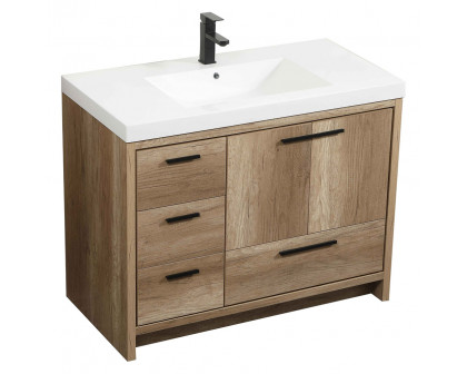 Elegant Bathroom Vanity - Natural Oak, L 42" (VF46042NT)