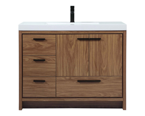 Elegant Bathroom Vanity - Walnut Brown, L 42" (VF46042WB)