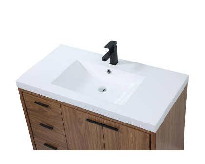 Elegant Bathroom Vanity - Walnut Brown, L 42" (VF46042WB)