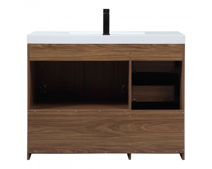 Elegant Bathroom Vanity - Walnut Brown, L 42" (VF46042WB)