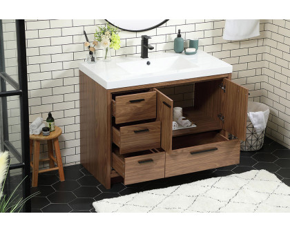 Elegant Bathroom Vanity - Walnut Brown, L 42" (VF46042WB)