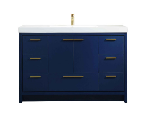 Elegant Bathroom Vanity - Blue (VF46048MBL)