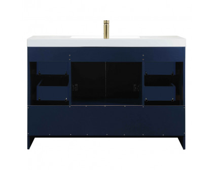 Elegant Bathroom Vanity - Blue (VF46048MBL)