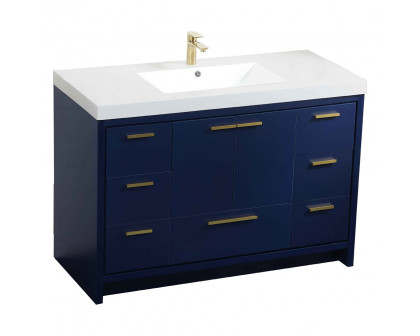 Elegant Bathroom Vanity - Blue (VF46048MBL)