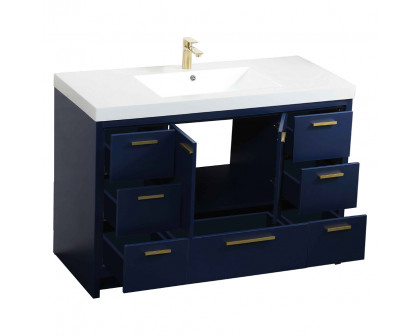 Elegant Bathroom Vanity - Blue (VF46048MBL)