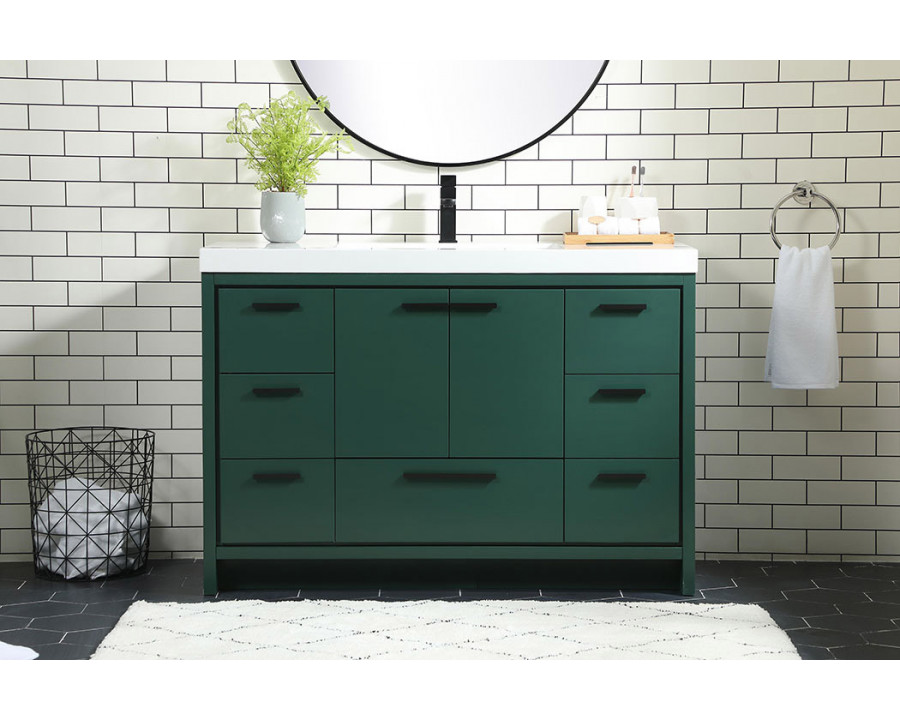 Elegant Bathroom Vanity - Green (VF46048MGN)