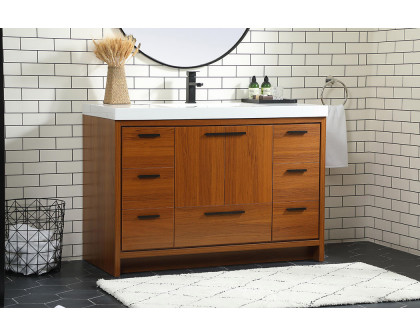 Elegant Bathroom Vanity - Teak (VF46048MTK)