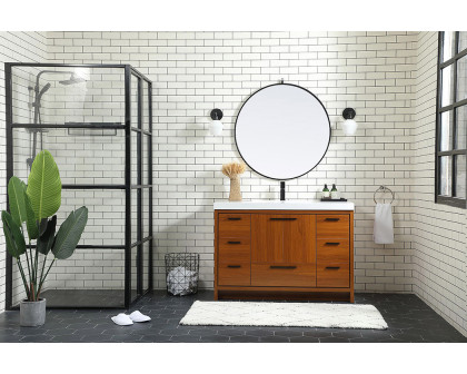 Elegant Bathroom Vanity - Teak (VF46048MTK)