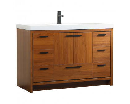 Elegant Bathroom Vanity - Teak (VF46048MTK)