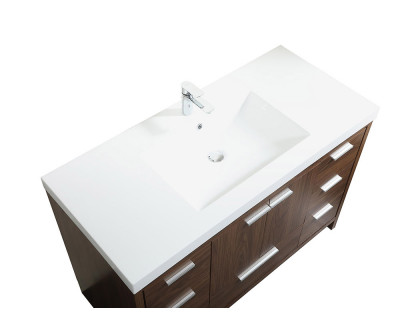 Elegant Bathroom Vanity - Walnut (VF46048MWT)