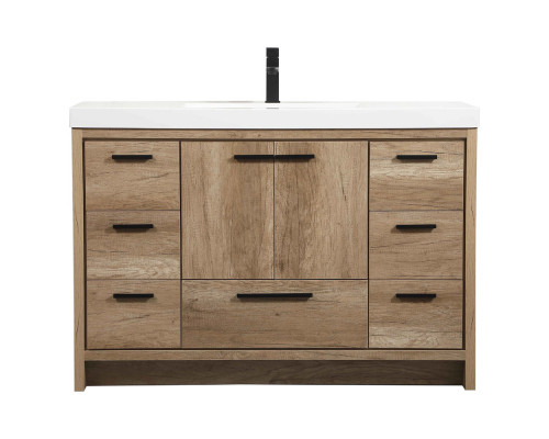 Elegant Bathroom Vanity - Natural Oak (VF46048NT)