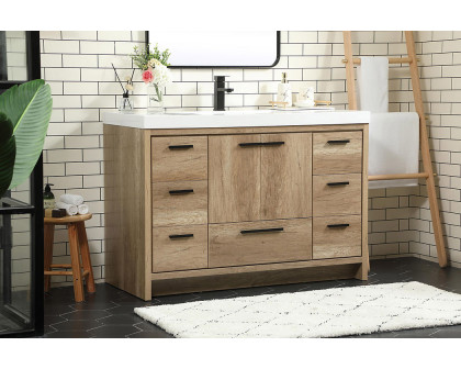 Elegant Bathroom Vanity - Natural Oak (VF46048NT)