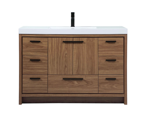 Elegant Bathroom Vanity - Walnut Brown (VF46048WB)