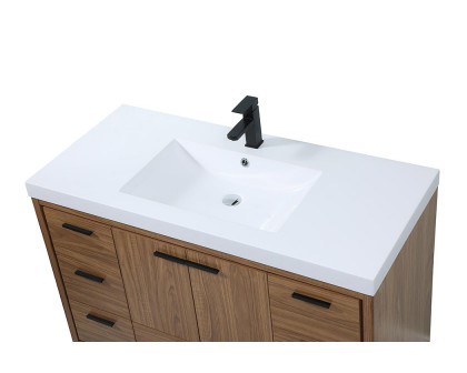 Elegant Bathroom Vanity - Walnut Brown (VF46048WB)