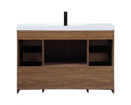 Elegant Bathroom Vanity - Walnut Brown (VF46048WB)