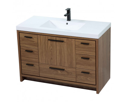 Elegant Bathroom Vanity - Walnut Brown (VF46048WB)