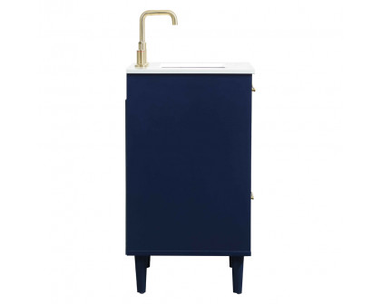 Elegant Bathroom Vanity - Blue (VF47024MBL)