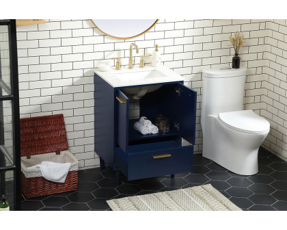 Elegant Bathroom Vanity - Blue (VF47024MBL)