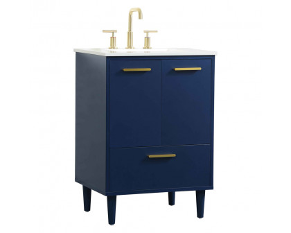 Elegant Bathroom Vanity - Blue (VF47024MBL)