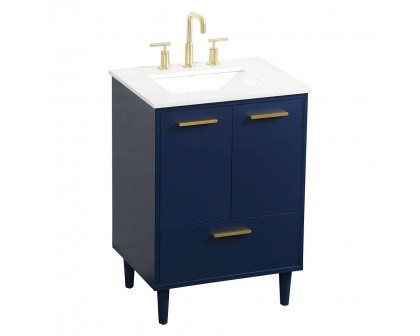 Elegant Bathroom Vanity - Blue (VF47024MBL)