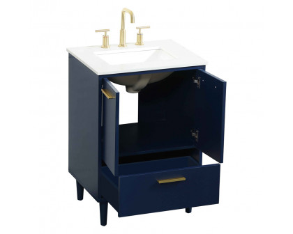 Elegant Bathroom Vanity - Blue (VF47024MBL)