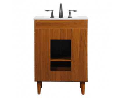 Elegant Bathroom Vanity - Teak (VF47024MTK)