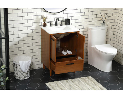 Elegant Bathroom Vanity - Teak (VF47024MTK)