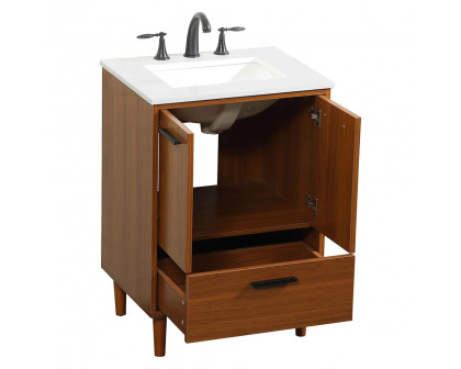 Elegant Bathroom Vanity - Teak (VF47024MTK)