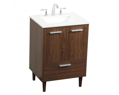 Elegant Bathroom Vanity - Walnut (VF47024MWT)