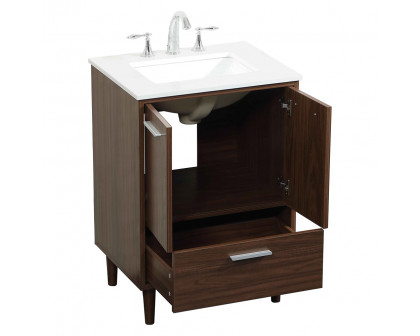 Elegant Bathroom Vanity - Walnut (VF47024MWT)