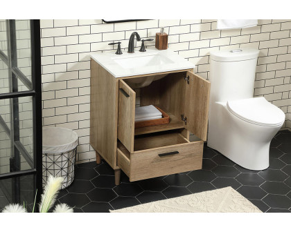 Elegant Bathroom Vanity - Natural Oak (VF47024NT)