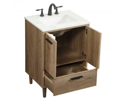 Elegant Bathroom Vanity - Natural Oak (VF47024NT)