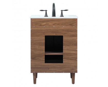 Elegant Bathroom Vanity - Walnut Brown (VF47024WB)