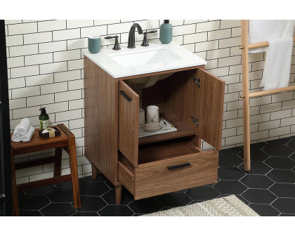 Elegant Bathroom Vanity - Walnut Brown (VF47024WB)