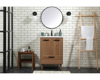 Elegant Bathroom Vanity - Walnut Brown (VF47024WB)