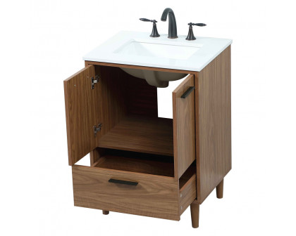 Elegant Bathroom Vanity - Walnut Brown (VF47024WB)