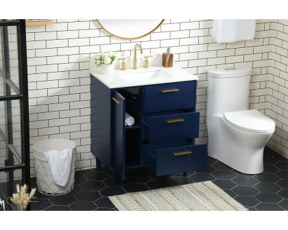 Elegant Bathroom Vanity - Blue (VF47030MBL-BS)