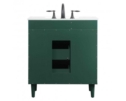 Elegant Bathroom Vanity - Green (VF47030MGN)