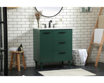 Elegant Bathroom Vanity - Green (VF47030MGN)