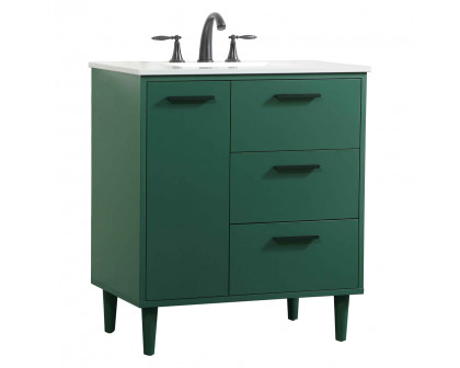 Elegant Bathroom Vanity - Green (VF47030MGN)