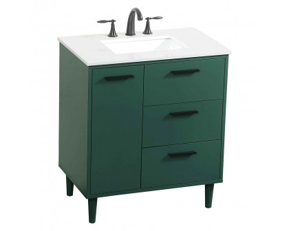 Elegant Bathroom Vanity - Green (VF47030MGN)