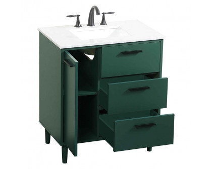 Elegant Bathroom Vanity - Green (VF47030MGN)